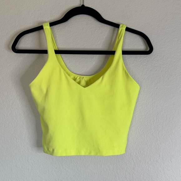 Lululemon Align cropped tank neon EUC - Picture 2 of 5